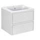 VINCEA База под раковину Vico 600 подвесная, 2 выкатных ящика soft close, G.White VMC-2V600GW - фото 320495