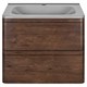 VINCEA База под раковину Vico 600 подвесная, 2 выкатных ящика soft close, R.Wood VMC-2V600RW - фото 320503