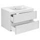 VINCEA База под раковину Vico 800 подвесная, 2 выкатных ящика soft close, G.White VMC-2V800GW - фото 320535