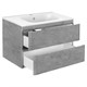 VINCEA База под раковину Vico 800 подвесная, 2 выкатных ящика soft close, Beton VMC-2V800BT - фото 320553