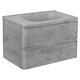 VINCEA База под раковину Vico 800 подвесная, 2 выкатных ящика soft close, Beton VMC-2V800BT - фото 320556