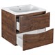 VINCEA База под раковину Paola 600 подвесная, 2 выкатных ящика soft close, R.Wood VMC-2P600RW - фото 320609