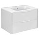 VINCEA База под раковину Paola 800 подвесная, 2 выкатных ящика soft close, G.White VMC-2P800GW - фото 320630
