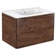 VINCEA База под раковину Paola 800 подвесная, 2 выкатных ящика soft close, R.Wood VMC-2P800RW - фото 320635