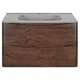 VINCEA База под раковину Paola 800 подвесная, 2 выкатных ящика soft close, R.Wood VMC-2P800RW - фото 320638