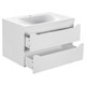 VINCEA База под раковину Fine 800 подвесная, 2 выкатных ящика soft close, G.White VMC-2F800GW - фото 320681