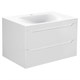 VINCEA База под раковину Fine 800 подвесная, 2 выкатных ящика soft close, G.White VMC-2F800GW - фото 320683