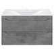 VINCEA База под раковину Fine 800 подвесная, 2 выкатных ящика soft close, Beton VMC-2F800BT - фото 320686