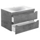 VINCEA База под раковину Fine 800 подвесная, 2 выкатных ящика soft close, Beton VMC-2F800BT - фото 320688