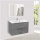 VINCEA База под раковину Mia 800 подвесная, 2 выкатных ящика soft close, Beton VMC-2MA800BT - фото 320903