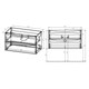 VINCEA База под раковину Mia 900 подвесная, 2 выкатных ящика soft close, Beton VMC-2MA900BT - фото 320950