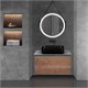 VINCEA База под накладную раковину Mesa 800 подвесная, 1 выкатной/1 скрытый ящик soft close, T.Oak + Beton VMC-2MS800TB - фото 321038