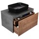 VINCEA База под накладную раковину Mesa 800 подвесная, 1 выкатной/1 скрытый ящик soft close, T.Oak + Beton VMC-2MS800TB - фото 321047