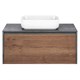 VINCEA База под накладную раковину Mesa 1000 подвесная, 1 выкатной/1 скрытый ящик soft close, T.Oak + Beton VMC-2MS100TB - фото 321055