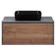 VINCEA База под накладную раковину Mesa 1000 подвесная, 1 выкатной/1 скрытый ящик soft close, T.Oak + Beton VMC-2MS100TB - фото 321057