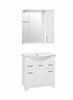 STYLE LINE Зеркальный шкаф Олеандр-2 75/С, белый ЛС-00000051 - фото 325378