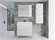 STYLE LINE Зеркальный шкаф «Стокгольм» 80 см белый рифленый софт ЛС-00002324 - фото 325429