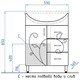 STYLE LINE Тумба 24 ( 3 ящ.)под умывальник Стелла 65 ФЬЮЖН ЛС-00002285 - фото 325607