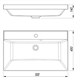 STYLE LINE Умывальник ASTI 500x450 кварц, антрацит СС-00002485 - фото 326074