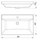 STYLE LINE Умывальник ASTI 500x450 кварц, жасмин СС-00002487 - фото 326076