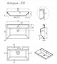 STYLE LINE Умывальник ASTI 700x450 СС-00002466 - фото 326088