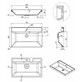 STYLE LINE Умывальник ASTI 700x450 кварц, антрацит СС-00002471 - фото 326090