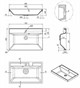 STYLE LINE Умывальник ASTI 700x450 кварц, жасмин СС-00002472 - фото 326092