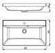 STYLE LINE Умывальник ASTI 800x450 кварц, антрацит СС-00002474 - фото 326098