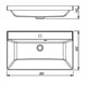 STYLE LINE Умывальник ASTI 800x450 кварц, серый шелк СС-00002476 - фото 326100