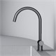 AM.PM Func Смеситель для кухни с С-изливом, черный F8F07022 - фото 328013 AM.PM Func Смеситель для кухни с С-изливом, черный F8F07022 - фото 328013