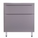 STYLE LINE El Fante Bergamo El Fante Тумба напольная "Бергамо мини 90" (2 ящ.) Люкс антискрейтч серый, PLUS СС-00002362