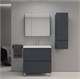 STYLE LINE Тумба напольная "Манхэттен 80" ЭМАЛЬ под ASTI 80 2 ящика PLUS графит ЛС-00002372