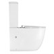 AZARIO Riano Унитаз-компакт 355х620х790 напольный, безободковый, слив "Торнадо" с быстросъемным сиденьем "Микролифт" (AZ-1307A) AZ-1307A