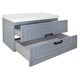AZARIO Комплект Тумба ARMARIO 90/2 900х450х585 подвесная, с раковиной CLASSIK 90, серый матовый (CS00097017) CS00097017