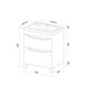IDDIS Тумба с умывальником, напольная, 60 см, белый, Ray, , RAY60WFi95K RAY60WFi95K