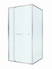 CEZARES Lux Душевой уголок прямоугольный двери раздвижные размер 100x80 см, цвет профиль - хром / стекло - прозрачное LUX-AH-FS-11-100/80-C-CR