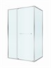 CEZARES Lux Душевой уголок прямоугольный двери раздвижные размер 120x100 см, цвет профиль - хром / стекло - прозрачное LUX-AH-FS-11-120/100-C-CR
