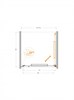 CEZARES Lux Душевая дверь в нишу раздвижная ширина 100 см, цвет профиль - золото брашированное / стекло - прозрачное LUX-B-FS-1-100-C-BORO