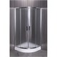 ESBANO Душевой уголок полукруглый размер 100x100 см профиль - хром / стекло - рифленое ESUGR8025