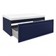 AZARIO Комплект Тумба Belloni 100 1000х450х400 подвесная, механизм открывания Push to Open, с раковиной Астория 100, синий (CS00098076) CS00098076