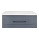 AZARIO Комплект Тумба LAURA 100 1000х450х455 подвесная, с раковиной CLASSIK 100, серый матовый, фурнитура черная (CS00104005) CS00104005