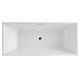 AZARIO Ванна акриловая MODERN 1600x750x580 отдельностоящая, в комплекте с сифоном и металлической рамой (AZ-6601-16075) AZ-6601-16075