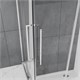 AZARIO Душевое ограждение SHANGHAI 1000х1000х1950 прозрачное стекло 6 мм, профиль графит матовый, двери раздвижные AZ-R43-100-MGR-CL