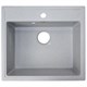 AZARIO Кухонная мойка Onda 565x505x200 искусственный мрамор, сифон в комплекте, цвет серый (CS00105223) CS00105223