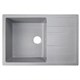 AZARIO Кухонная мойка Rio 750x505x185 искусственный мрамор, с "крылом", сифон в комплекте, цвет серый (CS00105229) CS00105229