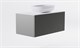 ASTRA-FORM Тумба подвесная М-40 90см 1ящ цв NCS S 3502-y мат./волна, раковина Атрия бел гл., столешница Solid бел гл. 4631177713606