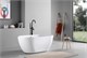 AZARIO Ванна акриловая BLANCA 1700x750x580 отдельностоящая, в комплекте с сифоном и металлической рамой, цвет белый (AZ-6602-17075) AZ-6602-17075