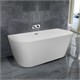AZARIO Ванна акриловая VERANO 1700х750х580 пристенная в комплекте с сифоном и металлической рамой (AZ-6607C) AZ-6607C