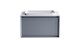 ASTRA-FORM Тумба подвесная Фрейм  80 с 1ящ NCS S 3005-R80B мат.с раковиной Антарес бел гл. и столешницей Solid бел гл. 4631177713811