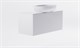ASTRA-FORM Тумба подвесная М-40 Slim 90см 1ящ белый мат./волна, раковина Атрия бел гл., столешница Solid бел гл. 4631177714634